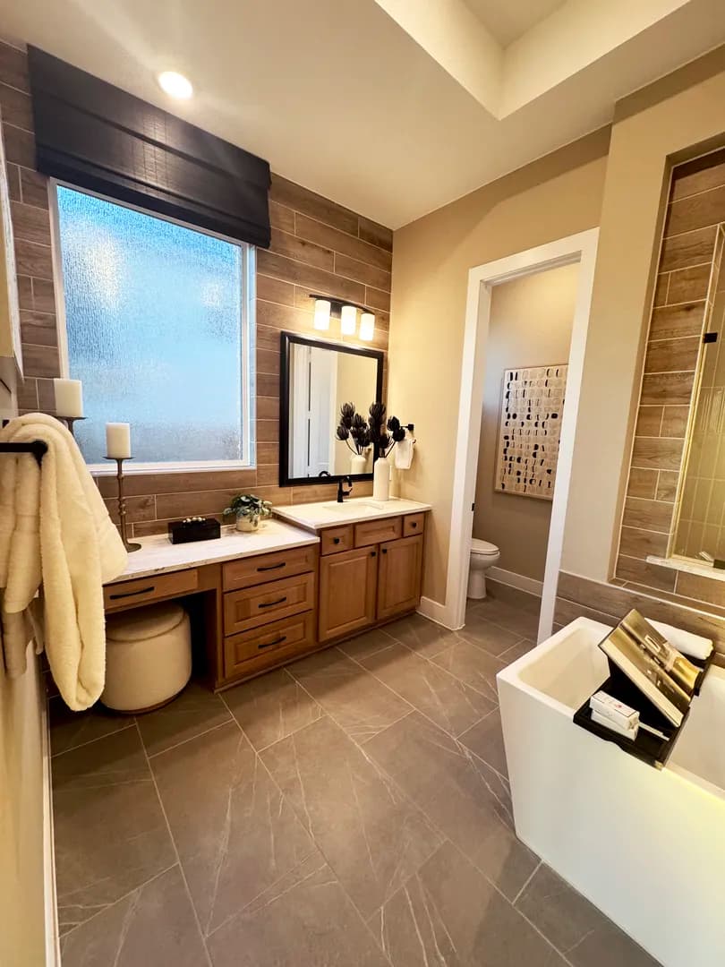 Bathroom remodel by Drakon Builders