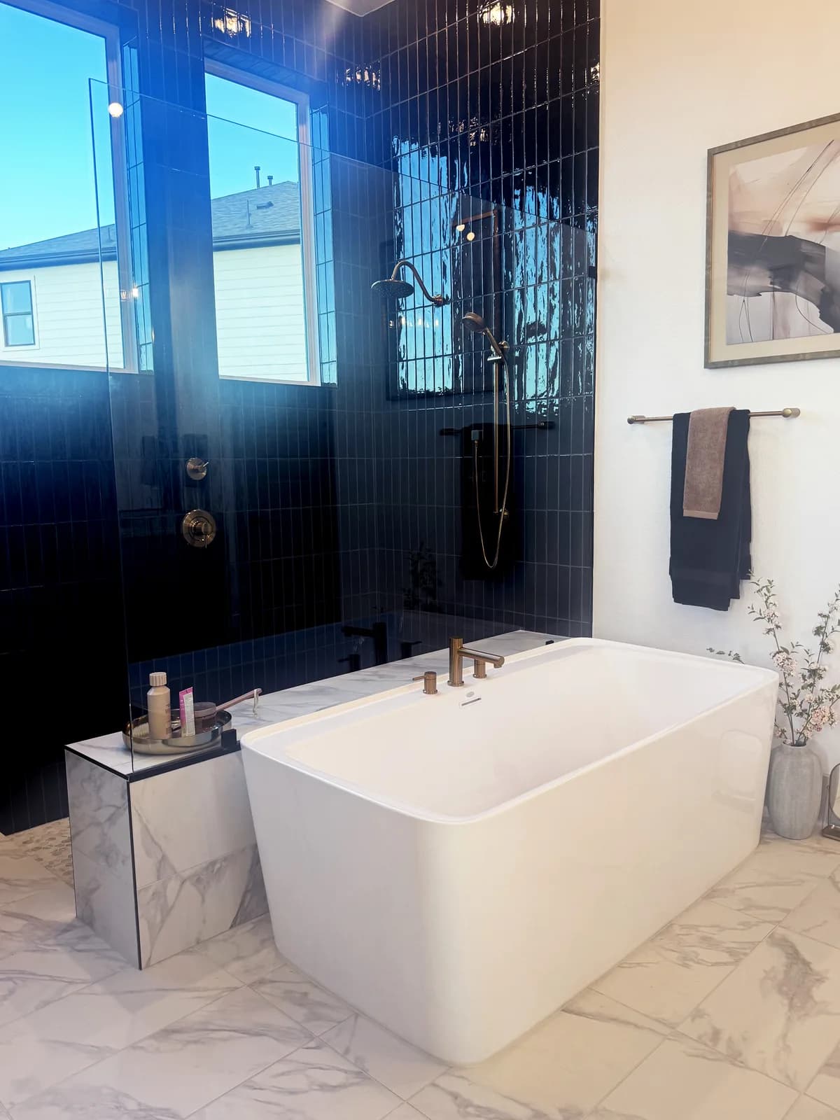 Bathroom remodel by Drakon Builders